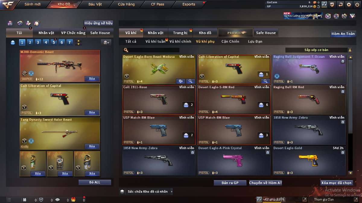 shop acc cf uy tin gia re